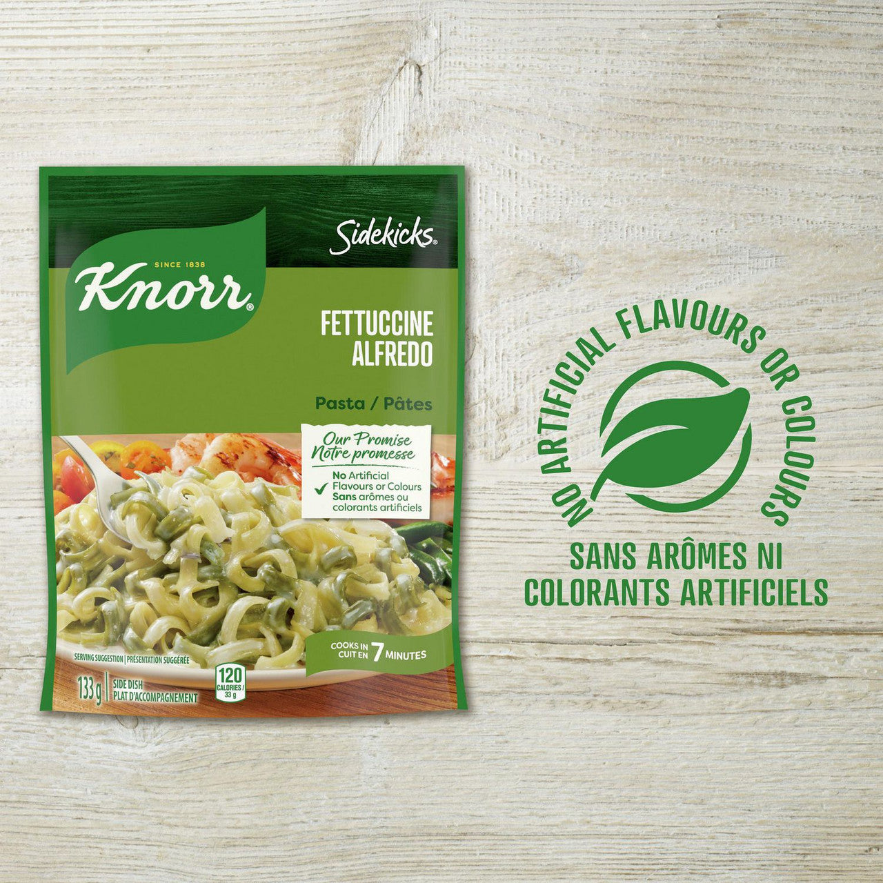 Knorr Sidekicks Fettucine Alfredo Pasta 133g/4.7oz, 8-Pack {Imported from Canada}